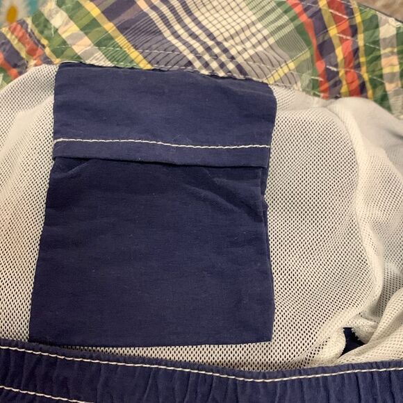 Polo Ralph Lauren Navy Cargo Drawstring Shorts Swim Trunks Size Medium - Picture 12 of 16